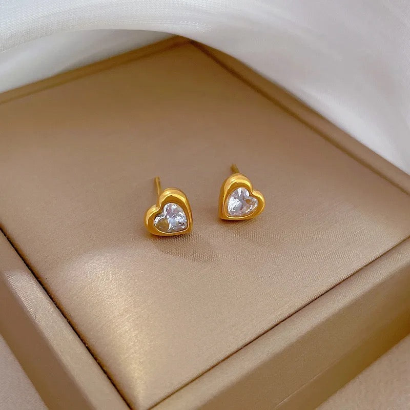 Zircon Love Studs