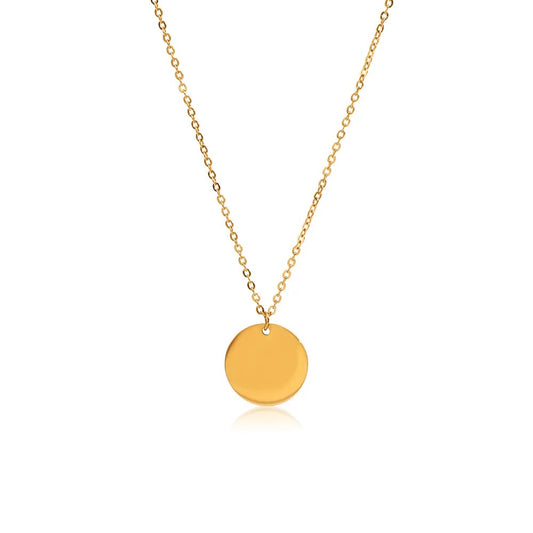 Plain Coin Necklace