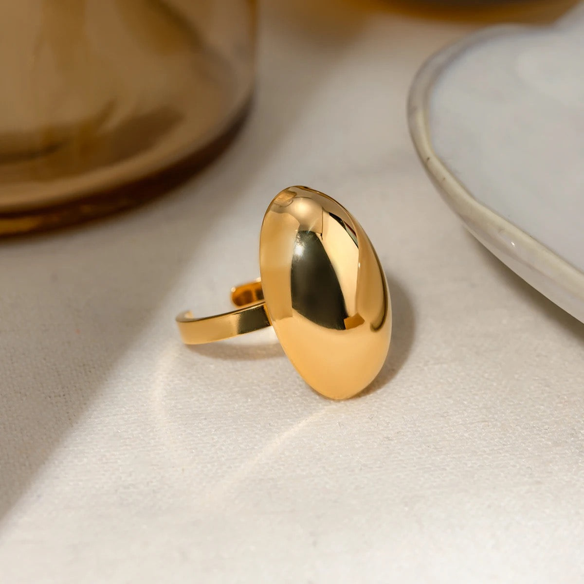 Oval Polished Ring