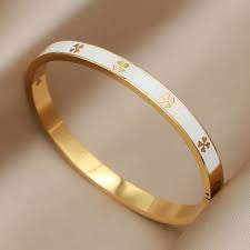 White Leaf Bangle