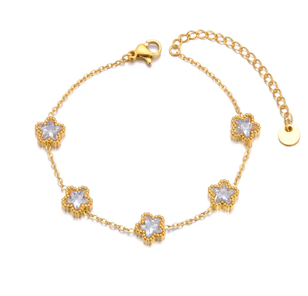 Blingy Dotted flower Bracelet