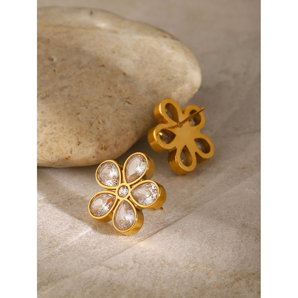 Bloom Gold Studs