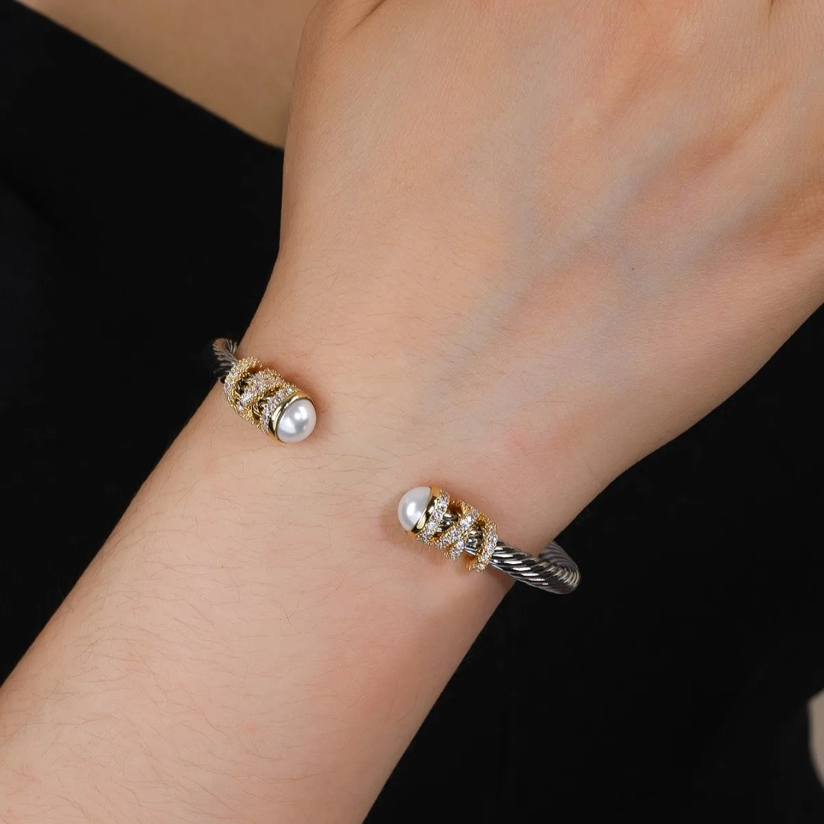 Truffle Silver Bangle