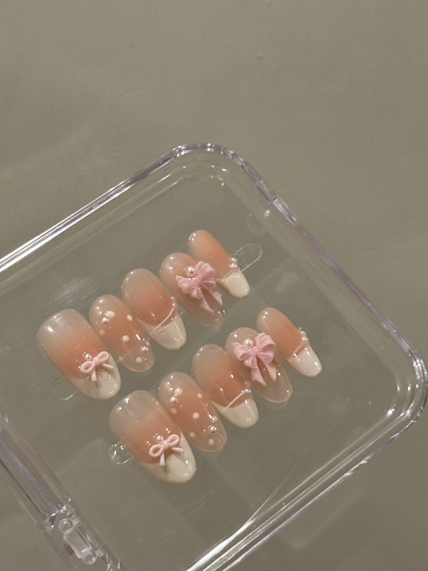 N43 French Bow Nails  Set