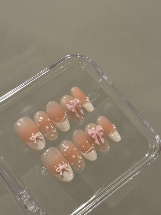 N43 French Bow Nails  Set