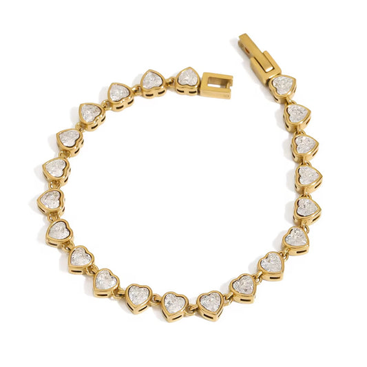 Paige Heart Bracelet