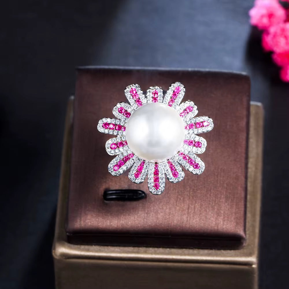 Pearl Coned Ring