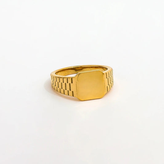 Gold Watch Band Ring