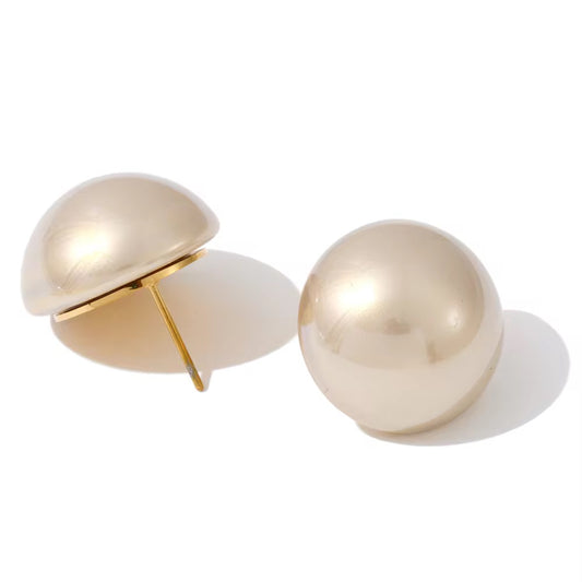 Coffee Pearl Studs