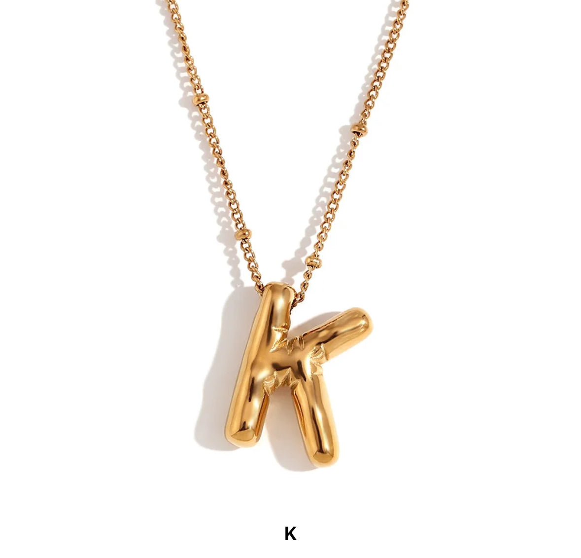 Baloon Alphabet / Initial Necklace