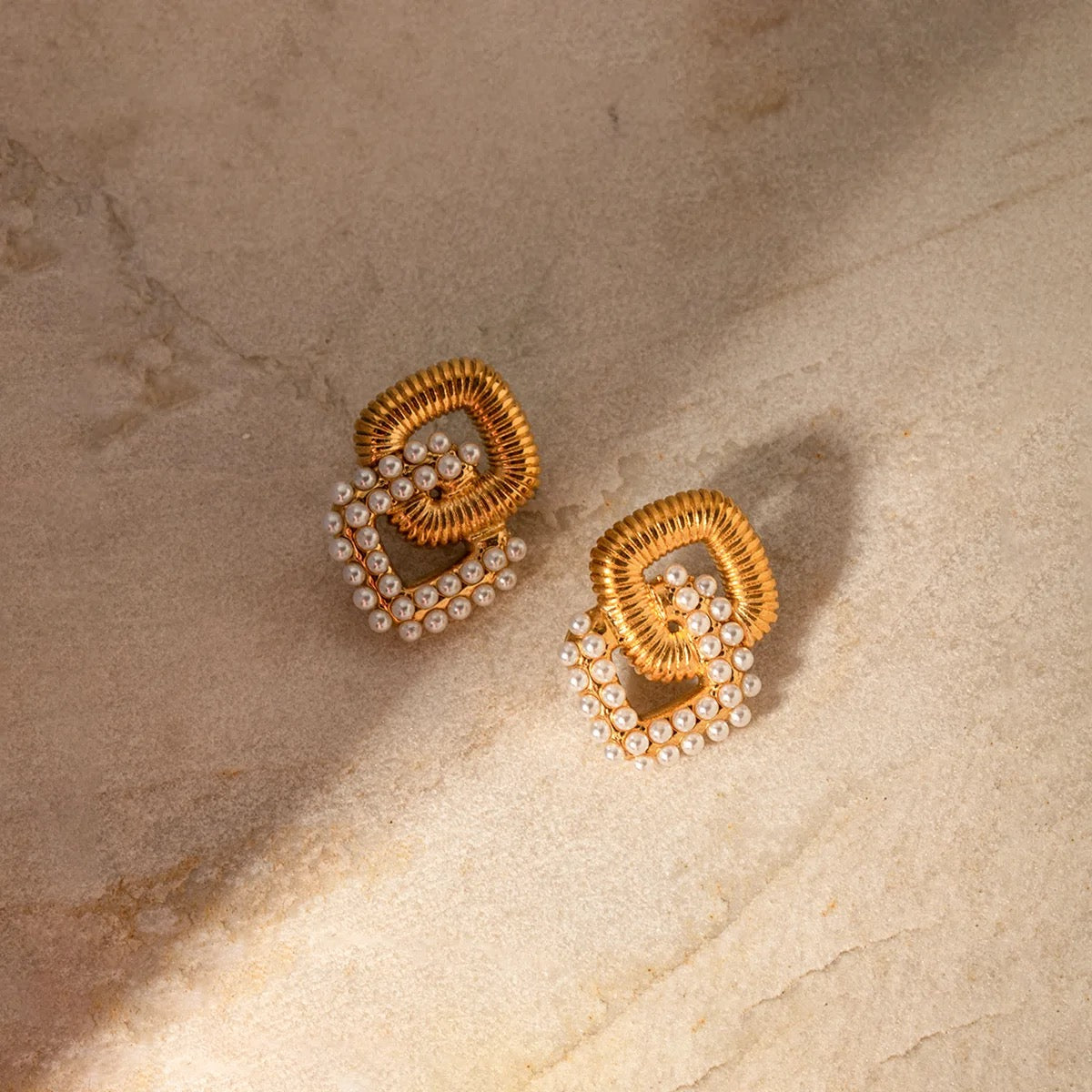 Monera Pearl Studs