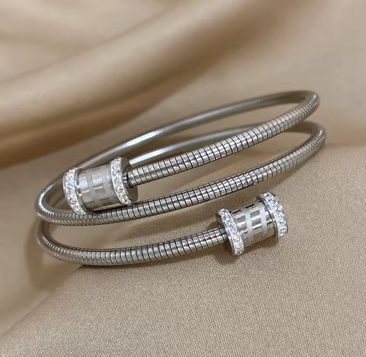 Silver Edith Bangle