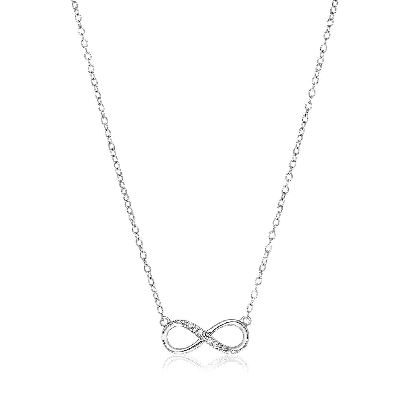 Silver Dainty Infinity Necklace