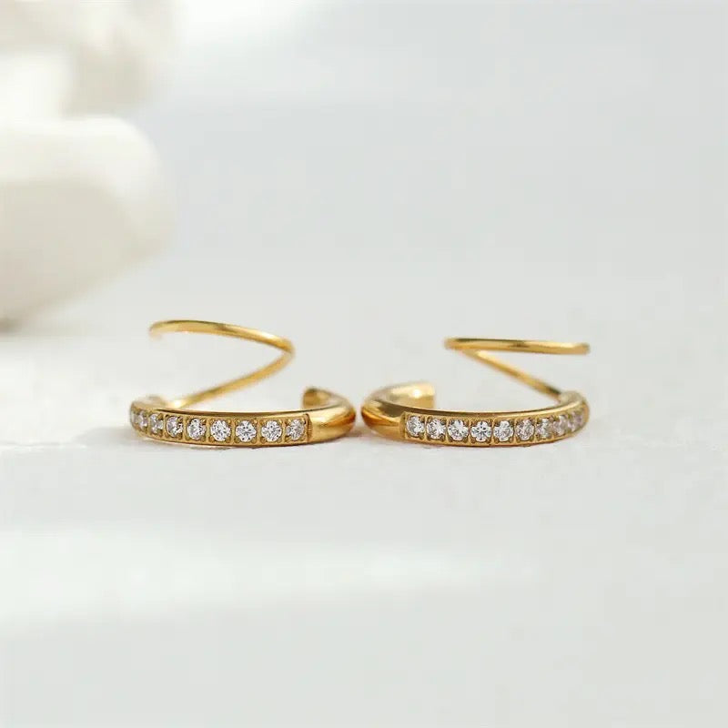 Spiral Dual Hoops