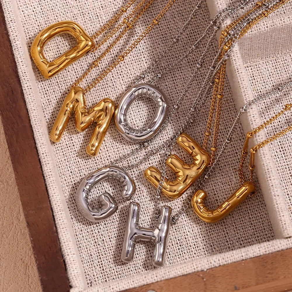 Baloon Alphabet / Initial Necklace