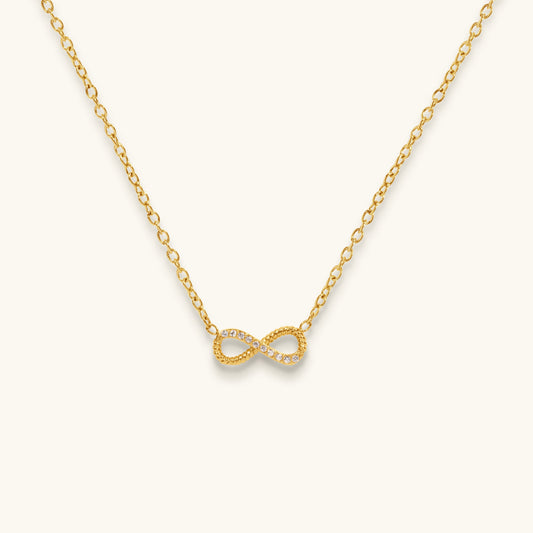 Dainty Zirconia Infinity Necklace