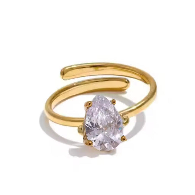 Tear Diamond Ring