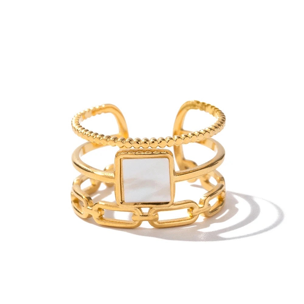 Bisque Gold Ring