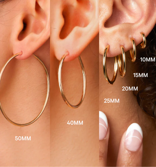 Thin Circle Hoops