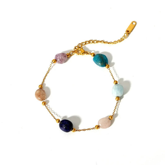 Colorful Natural Stones Bracelet