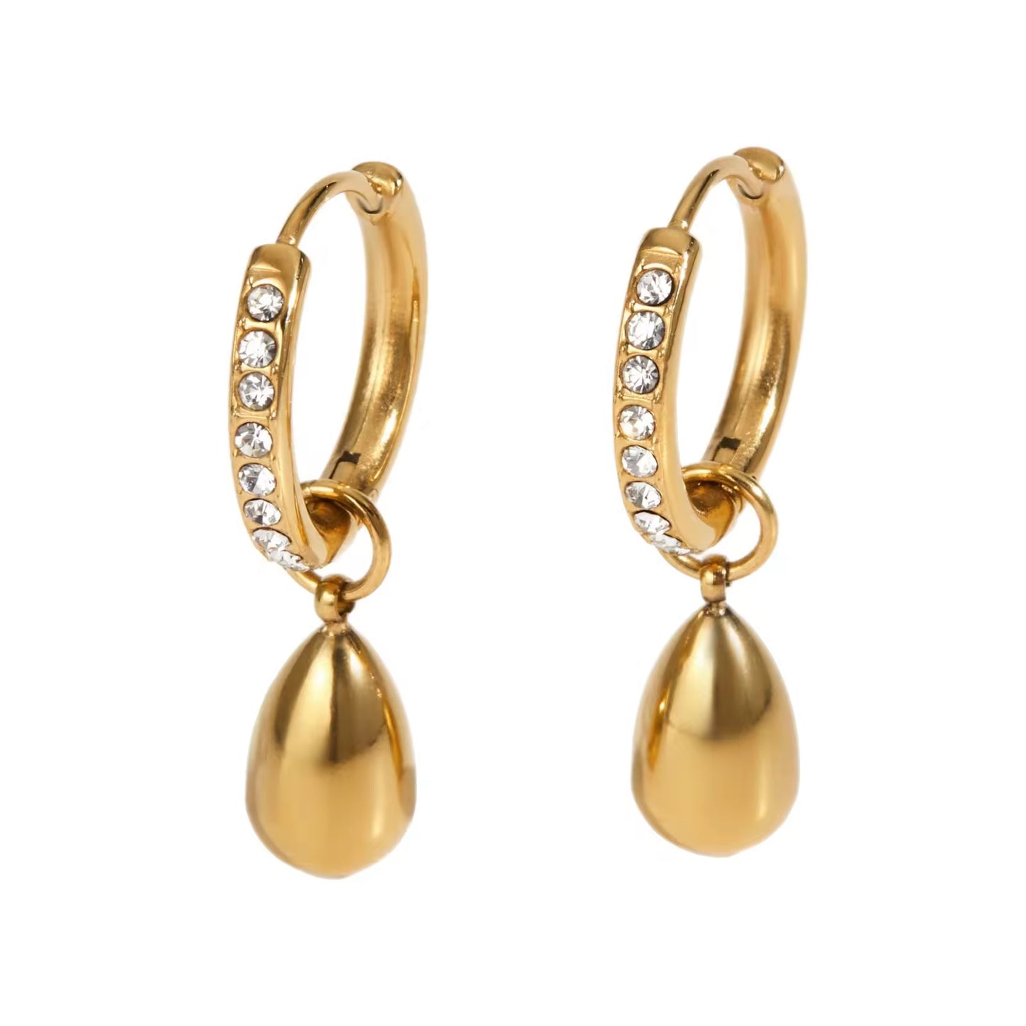 Luna Zirconi Hoops