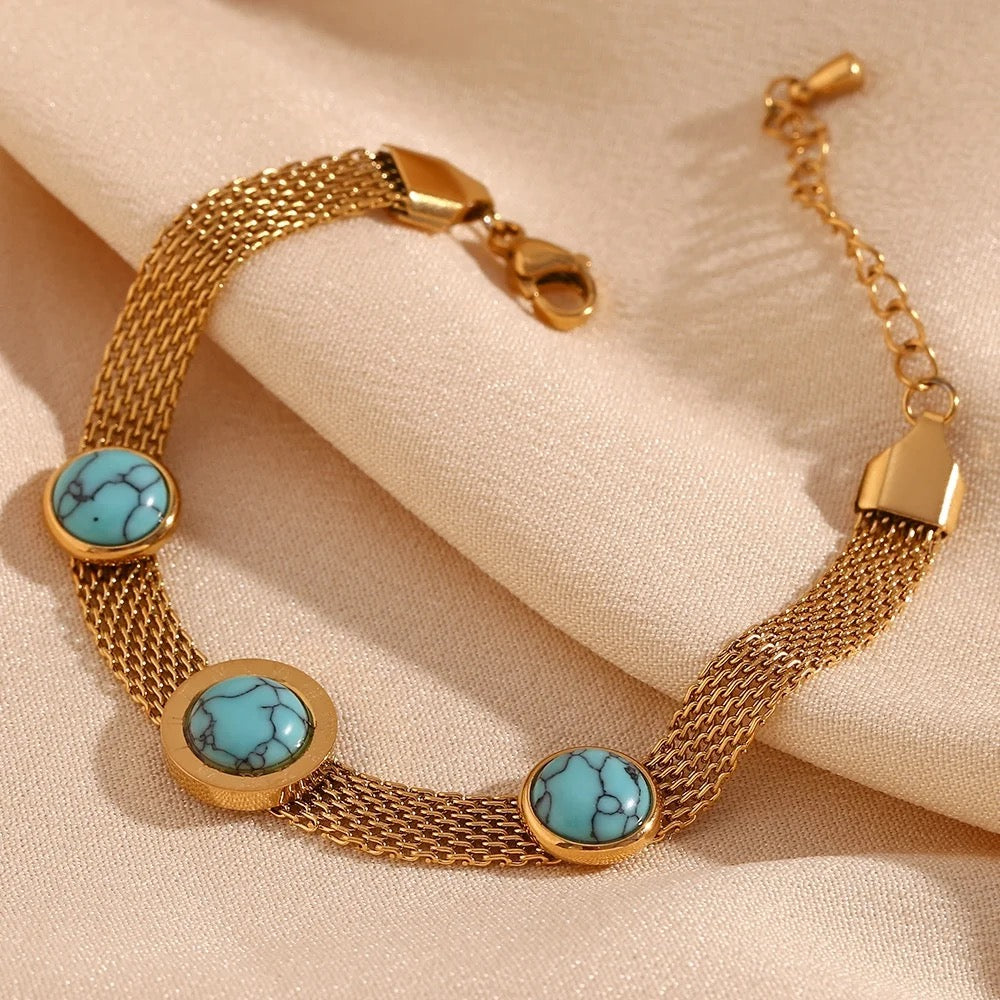 Tri Turquoise Nola Bracelet