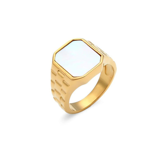 White Watch Band Ring