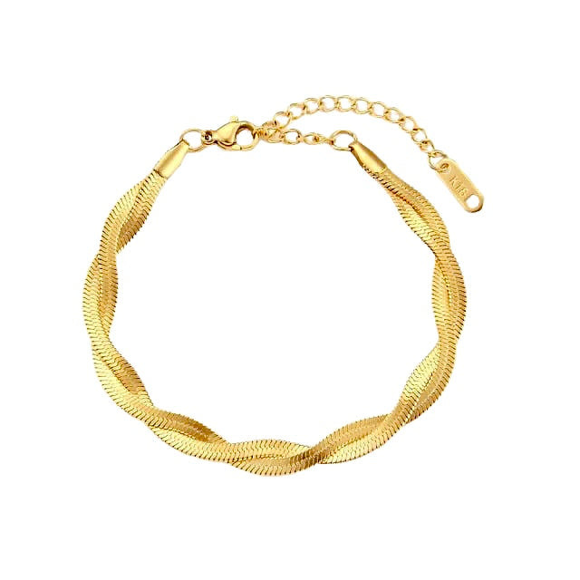 Interwined Gold Bracelet