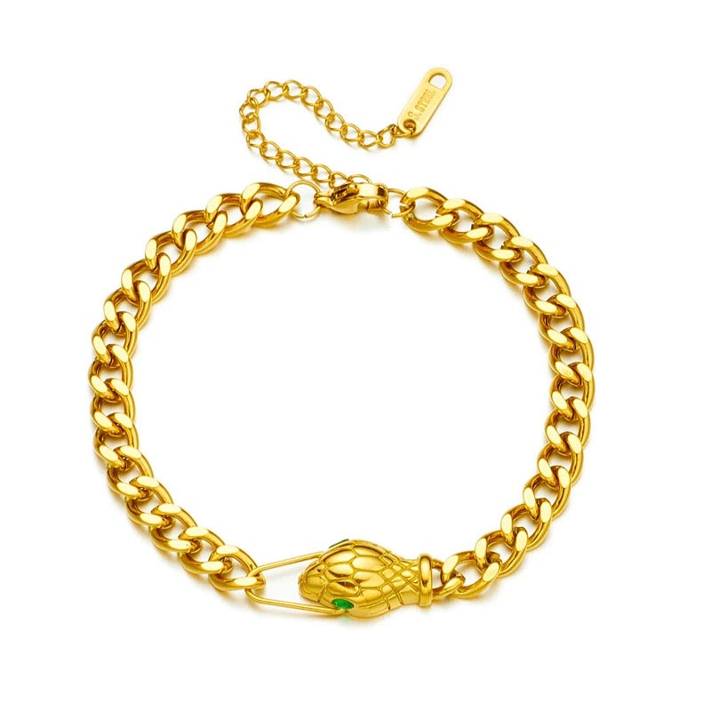 Serpent Gold Bracelet