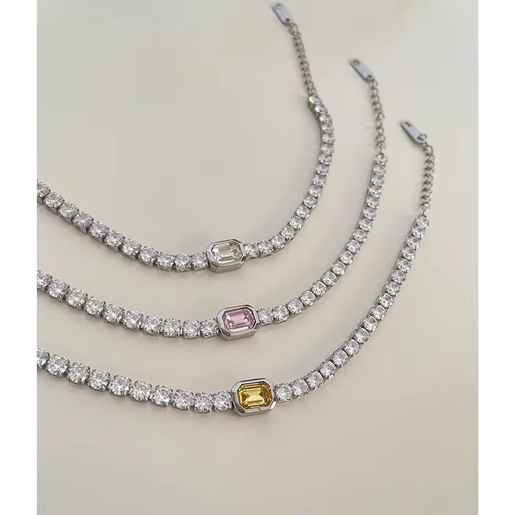 Cêline Silver Diamond Bracelet