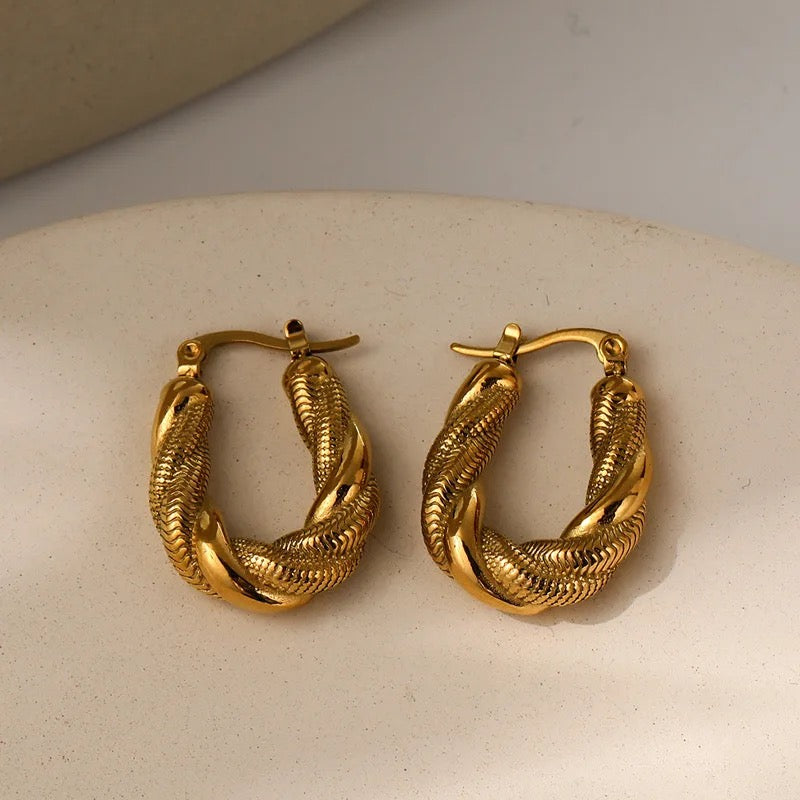 Long Twisted Hoops