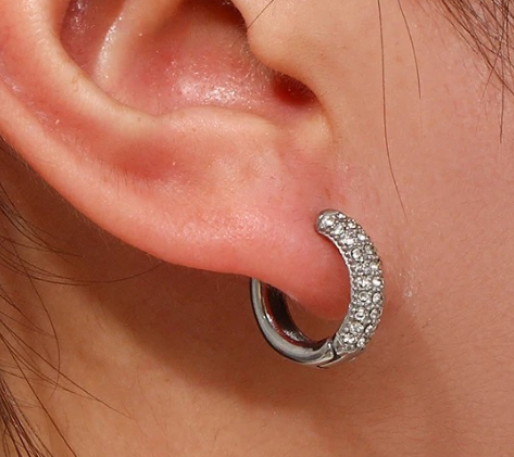 Soho Silver Hoops