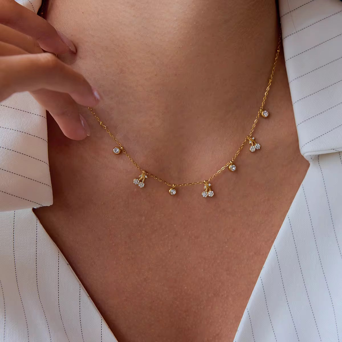 Cherry Charms Necklace