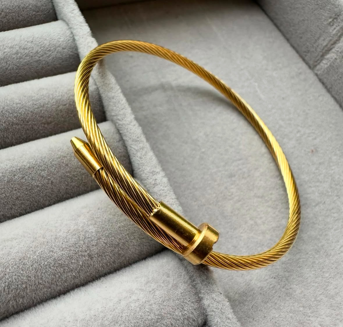 Cable Nail Bangle