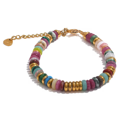Dark Ethnic Beaded Bracelet