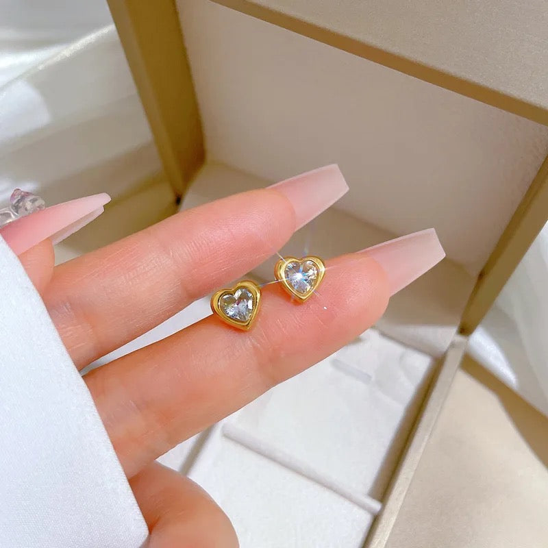 Zircon Love Studs