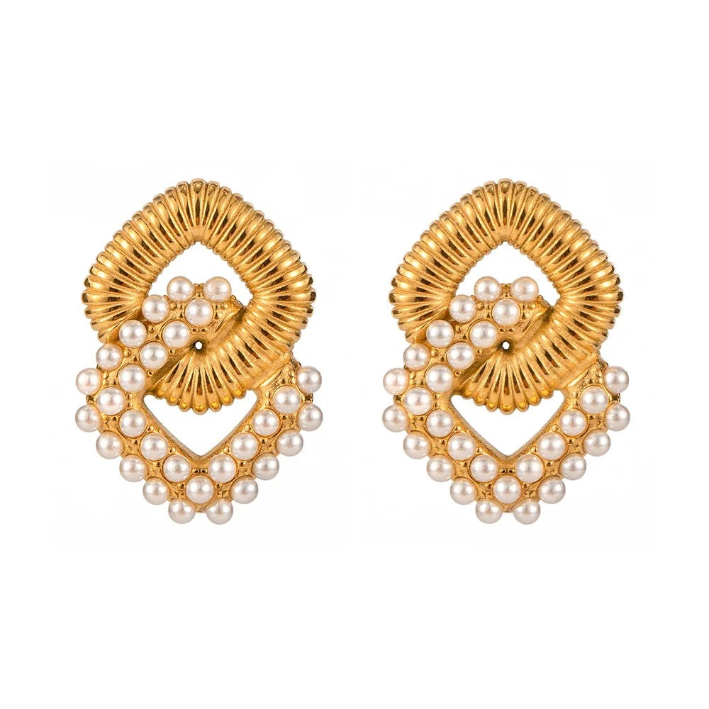 Monera Pearl Studs