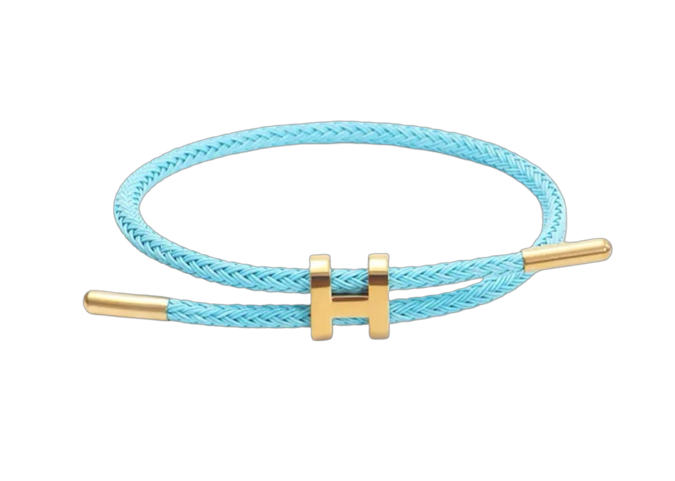 Sky Turquoise H Braid Bracelet