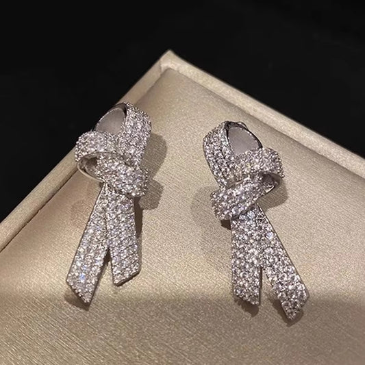 Silver Knot Earrings