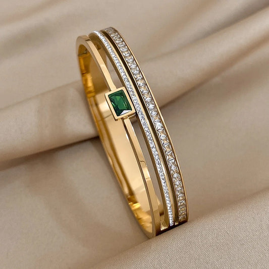 Emerald Victory Bangle 45