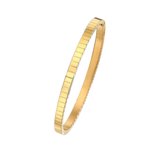 Ribbed Gold Cuff