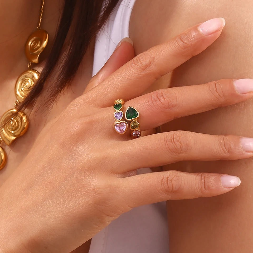 Meher Rainbow Ring (Adjustable Size)