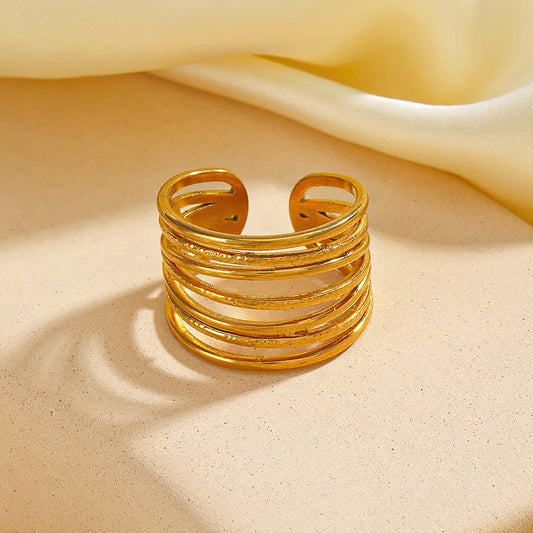 Dainty Layered Gold Ring