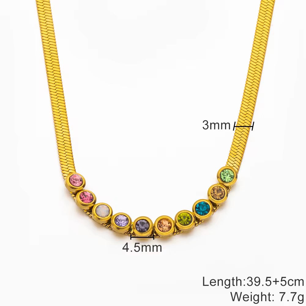 Multicolor Beetles Necklace