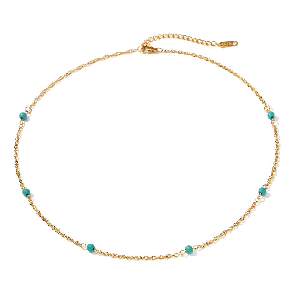 Turquoise Beaded Necklace