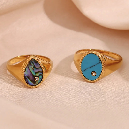 Abalone Shell Ring