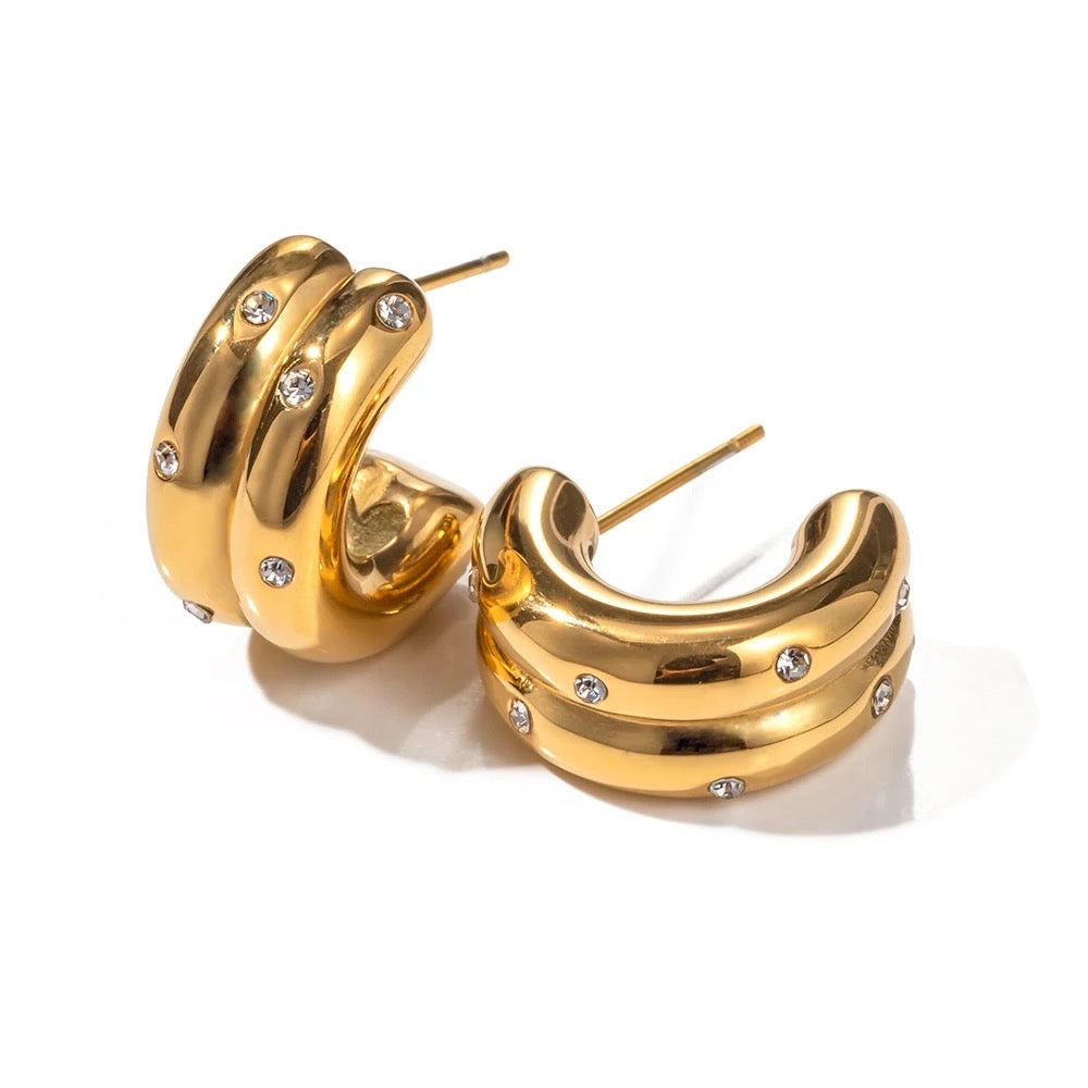 Divine Gold Hoops