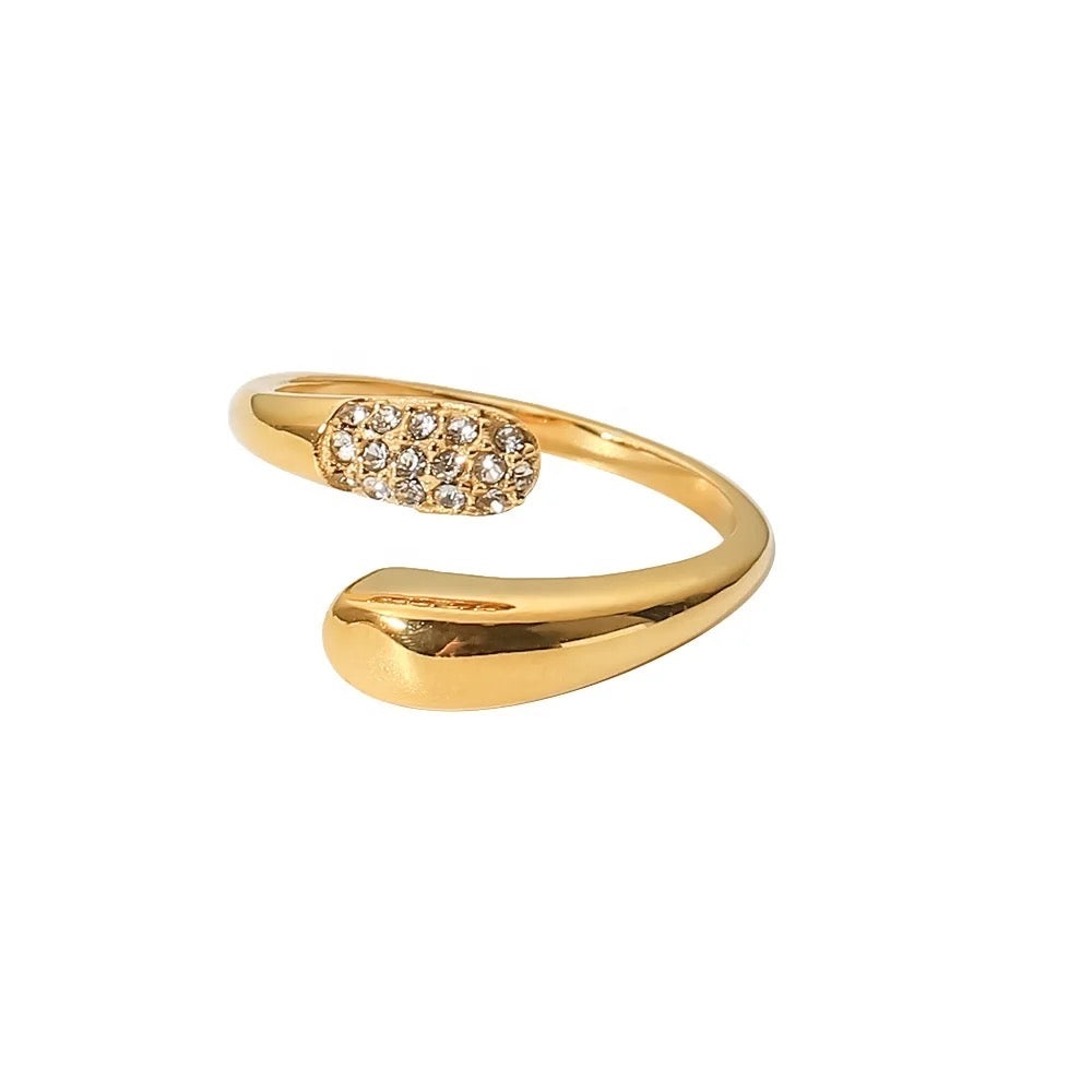 Micro CZ open Ring