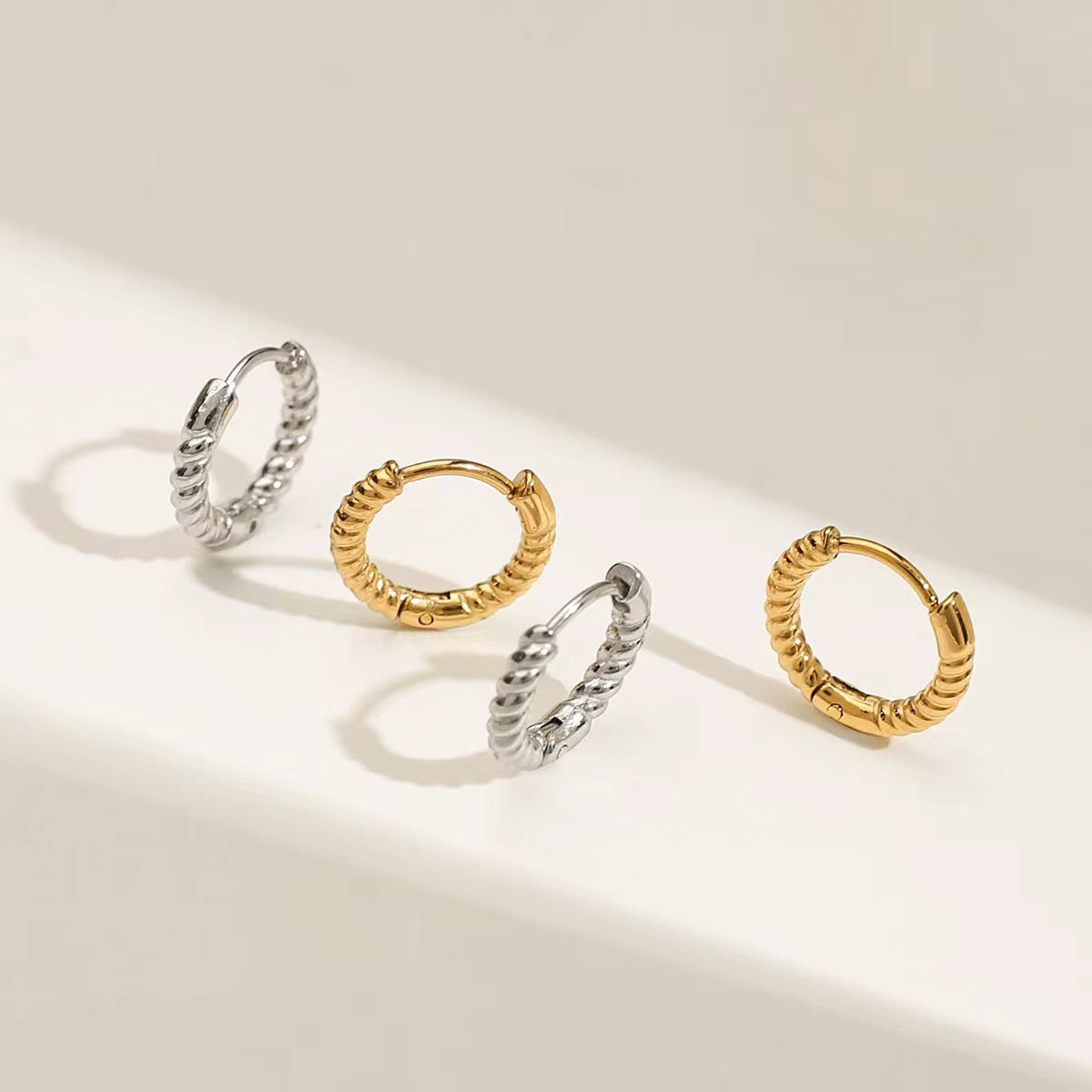Mini Twisted Hoops