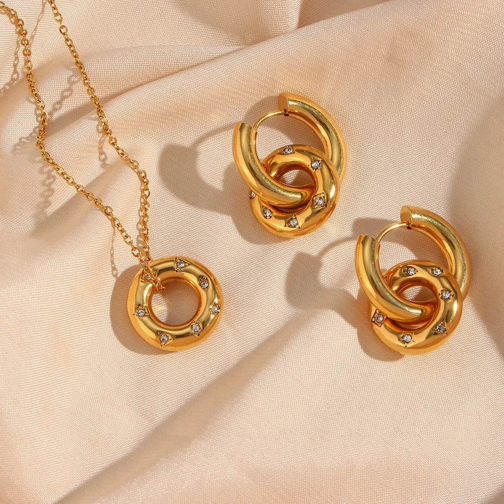 Donut Zircon Set